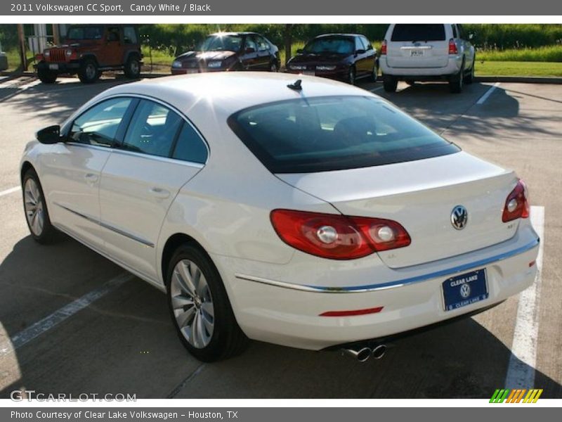 Candy White / Black 2011 Volkswagen CC Sport