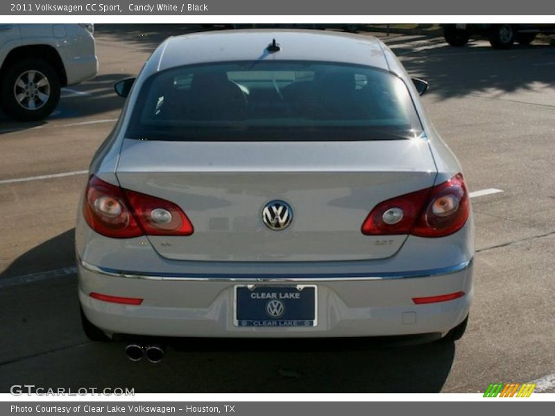 Candy White / Black 2011 Volkswagen CC Sport