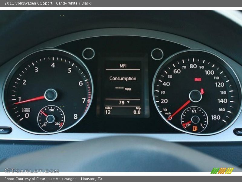 Candy White / Black 2011 Volkswagen CC Sport