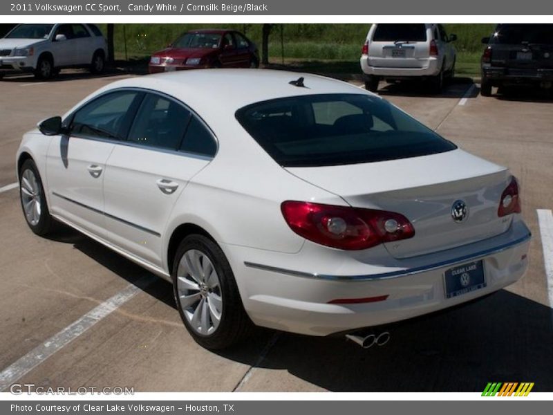 Candy White / Cornsilk Beige/Black 2011 Volkswagen CC Sport