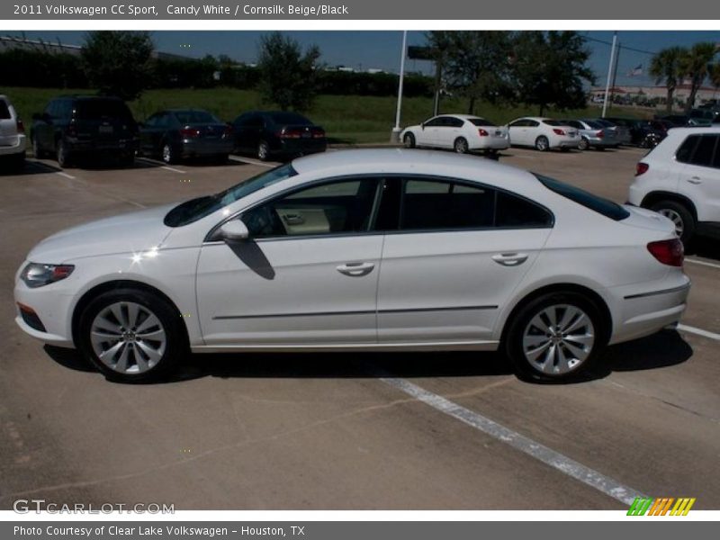 Candy White / Cornsilk Beige/Black 2011 Volkswagen CC Sport