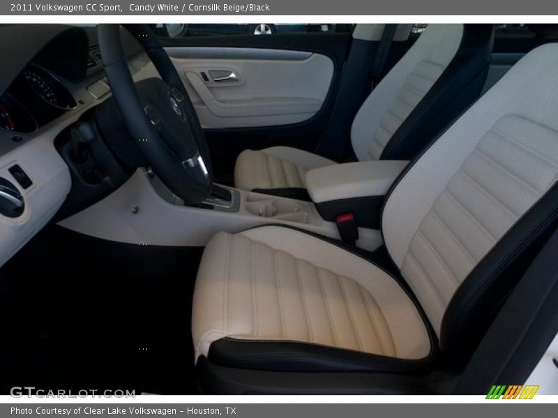 Candy White / Cornsilk Beige/Black 2011 Volkswagen CC Sport