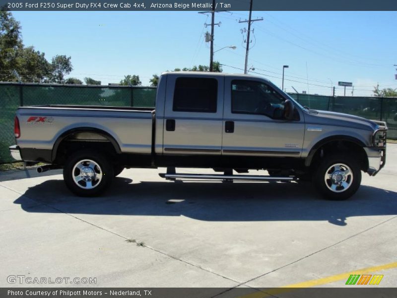 Arizona Beige Metallic / Tan 2005 Ford F250 Super Duty FX4 Crew Cab 4x4
