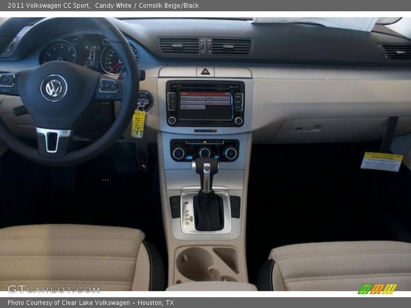 Candy White / Cornsilk Beige/Black 2011 Volkswagen CC Sport