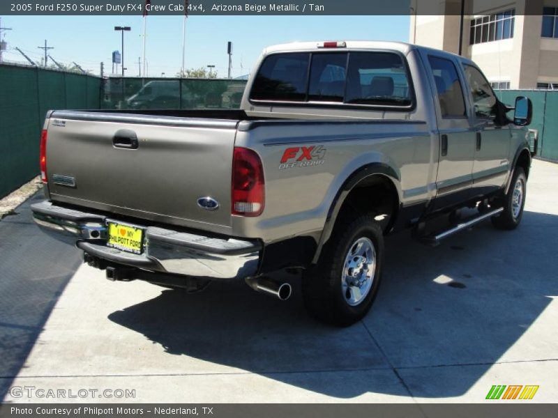 Arizona Beige Metallic / Tan 2005 Ford F250 Super Duty FX4 Crew Cab 4x4