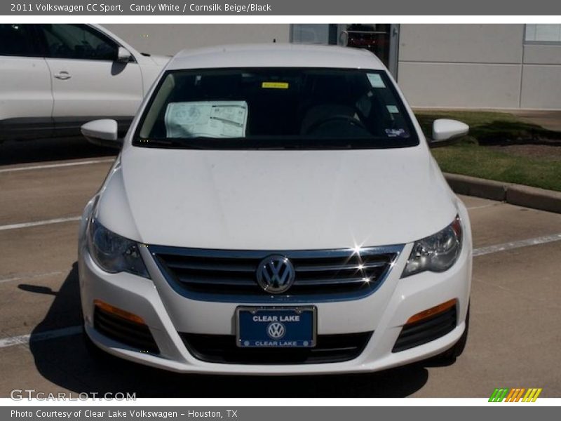 Candy White / Cornsilk Beige/Black 2011 Volkswagen CC Sport
