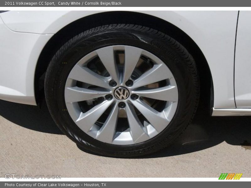 Candy White / Cornsilk Beige/Black 2011 Volkswagen CC Sport