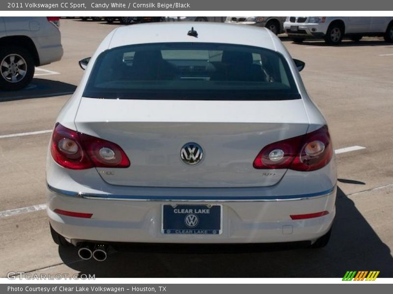 Candy White / Cornsilk Beige/Black 2011 Volkswagen CC Sport