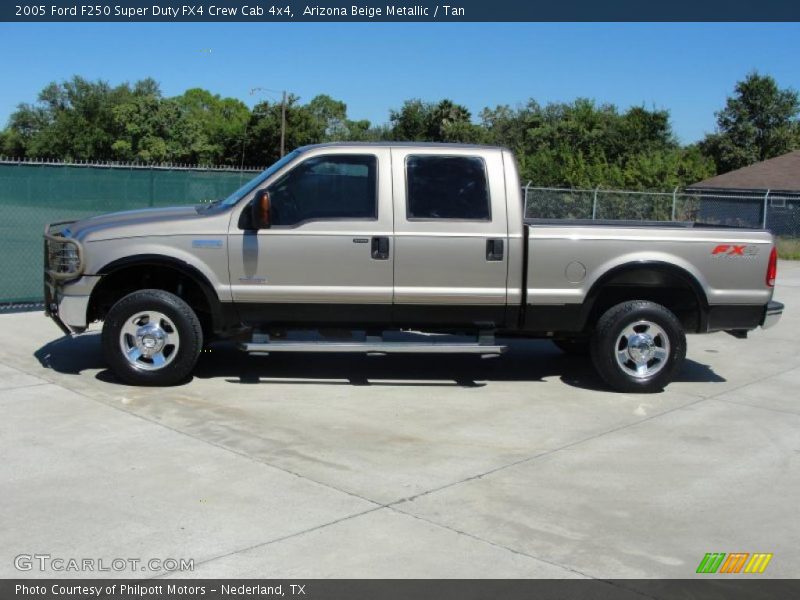 Arizona Beige Metallic / Tan 2005 Ford F250 Super Duty FX4 Crew Cab 4x4