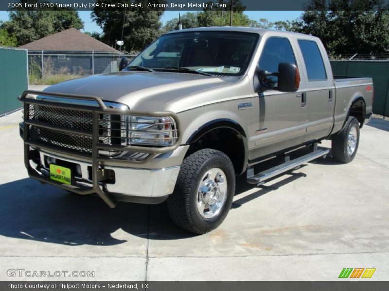 Arizona Beige Metallic / Tan 2005 Ford F250 Super Duty FX4 Crew Cab 4x4