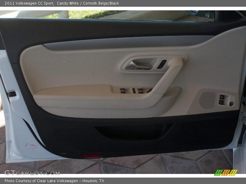 Candy White / Cornsilk Beige/Black 2011 Volkswagen CC Sport