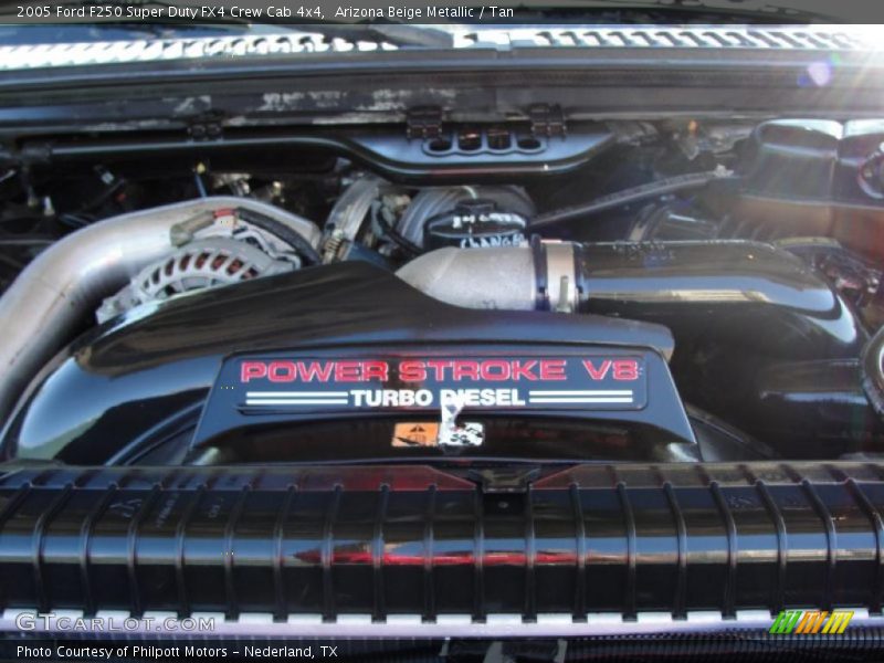 Arizona Beige Metallic / Tan 2005 Ford F250 Super Duty FX4 Crew Cab 4x4