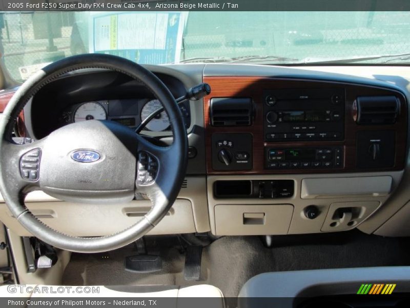 Arizona Beige Metallic / Tan 2005 Ford F250 Super Duty FX4 Crew Cab 4x4