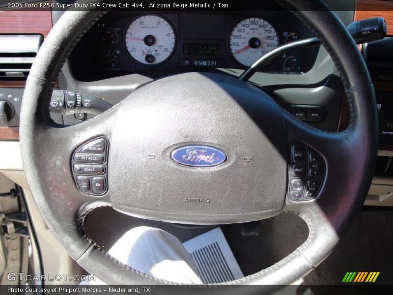 Arizona Beige Metallic / Tan 2005 Ford F250 Super Duty FX4 Crew Cab 4x4