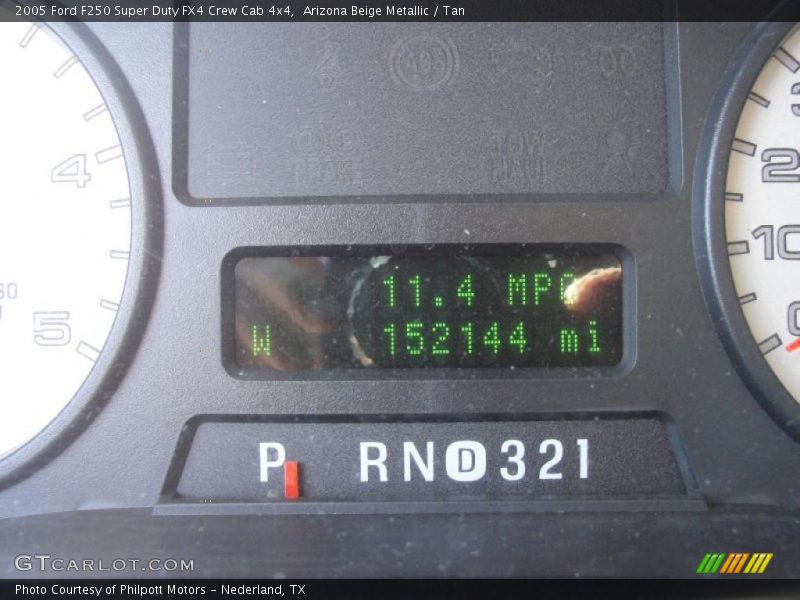 Arizona Beige Metallic / Tan 2005 Ford F250 Super Duty FX4 Crew Cab 4x4