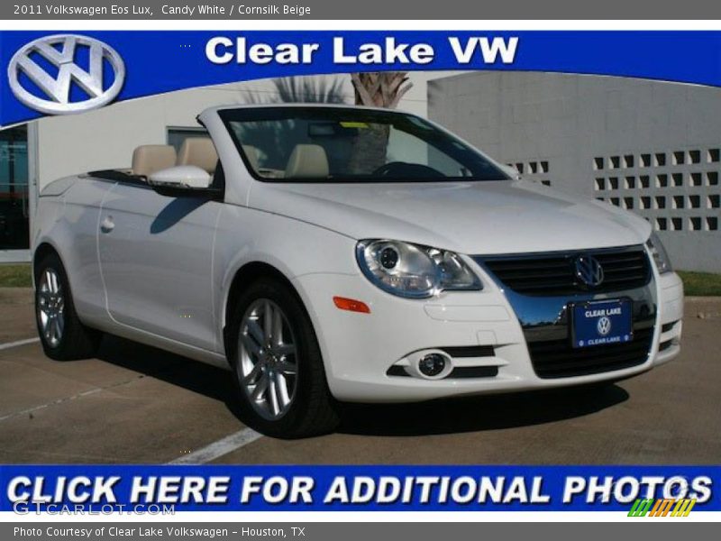 Candy White / Cornsilk Beige 2011 Volkswagen Eos Lux