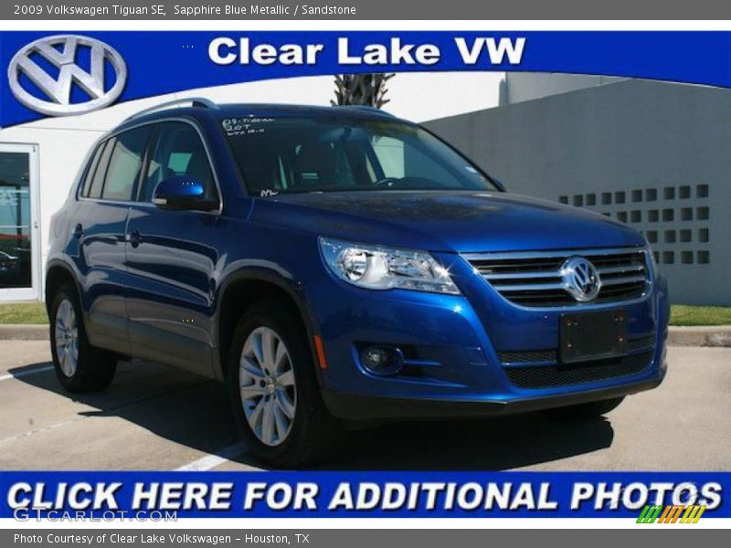Sapphire Blue Metallic / Sandstone 2009 Volkswagen Tiguan SE
