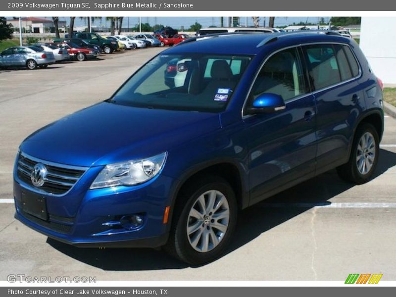 Sapphire Blue Metallic / Sandstone 2009 Volkswagen Tiguan SE