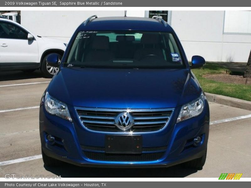 Sapphire Blue Metallic / Sandstone 2009 Volkswagen Tiguan SE