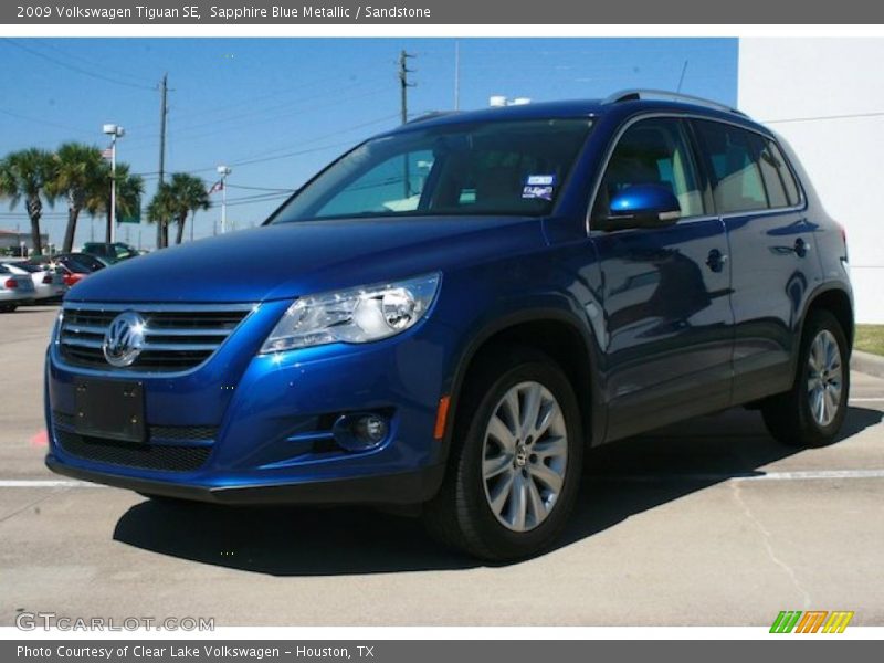 Sapphire Blue Metallic / Sandstone 2009 Volkswagen Tiguan SE