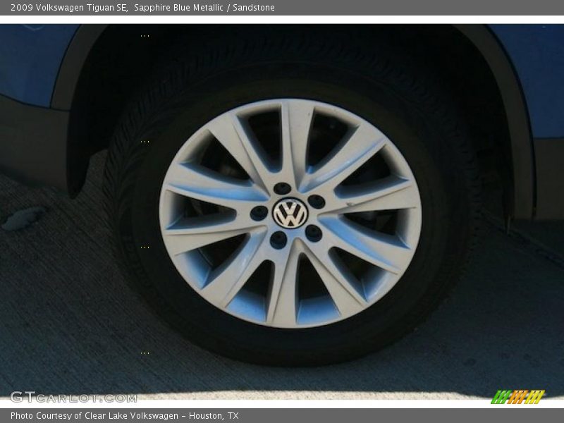Sapphire Blue Metallic / Sandstone 2009 Volkswagen Tiguan SE