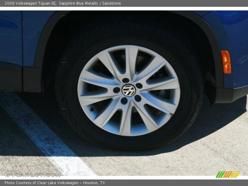Sapphire Blue Metallic / Sandstone 2009 Volkswagen Tiguan SE