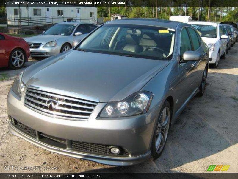Diamond Graphite Metallic / Graphite 2007 Infiniti M 45 Sport Sedan