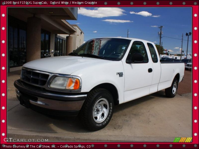 Oxford White / Medium Graphite 1998 Ford F150 XL SuperCab