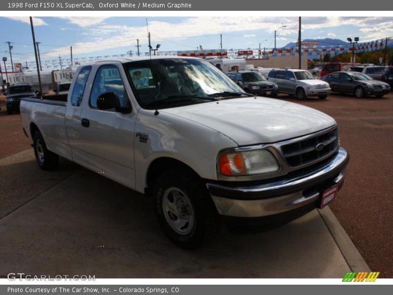 Oxford White / Medium Graphite 1998 Ford F150 XL SuperCab