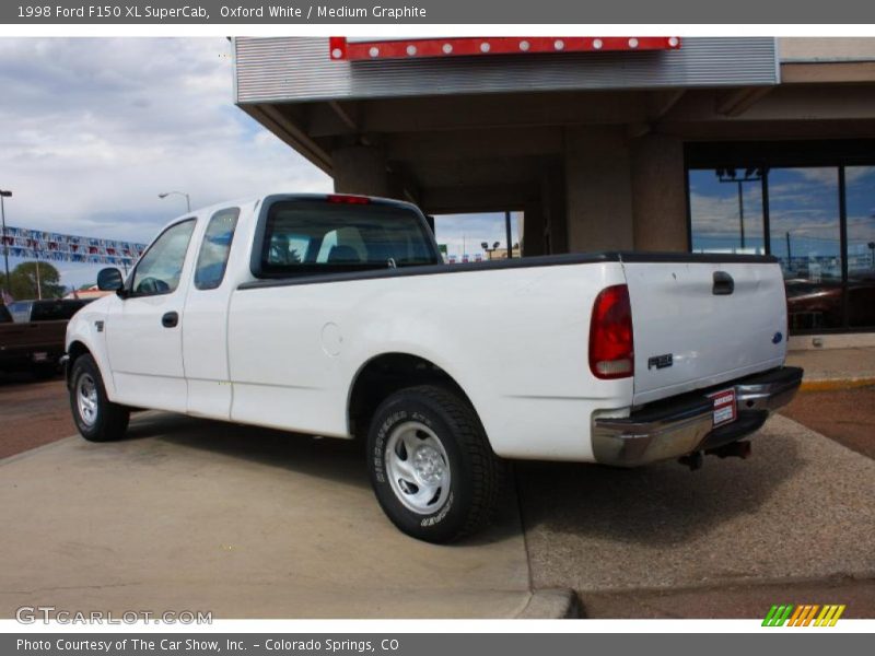 Oxford White / Medium Graphite 1998 Ford F150 XL SuperCab