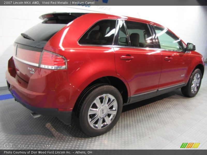 Vivid Red Metallic / Medium Camel 2007 Lincoln MKX AWD