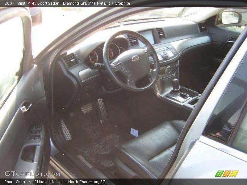 Diamond Graphite Metallic / Graphite 2007 Infiniti M 45 Sport Sedan