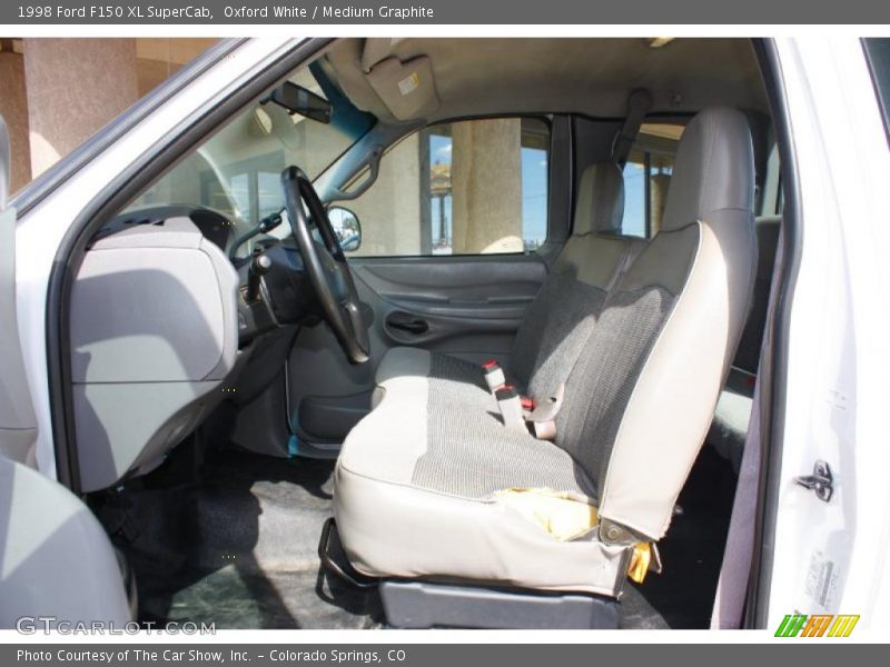 Oxford White / Medium Graphite 1998 Ford F150 XL SuperCab
