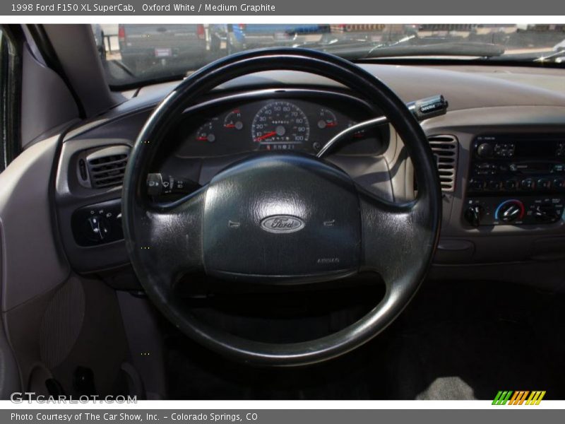Oxford White / Medium Graphite 1998 Ford F150 XL SuperCab