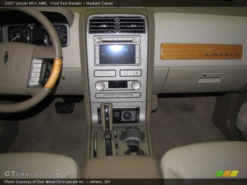 Vivid Red Metallic / Medium Camel 2007 Lincoln MKX AWD