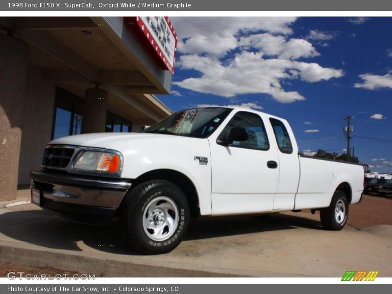 Oxford White / Medium Graphite 1998 Ford F150 XL SuperCab