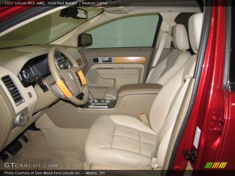 Vivid Red Metallic / Medium Camel 2007 Lincoln MKX AWD