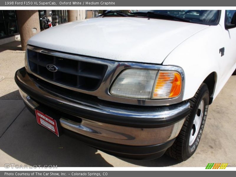 Oxford White / Medium Graphite 1998 Ford F150 XL SuperCab