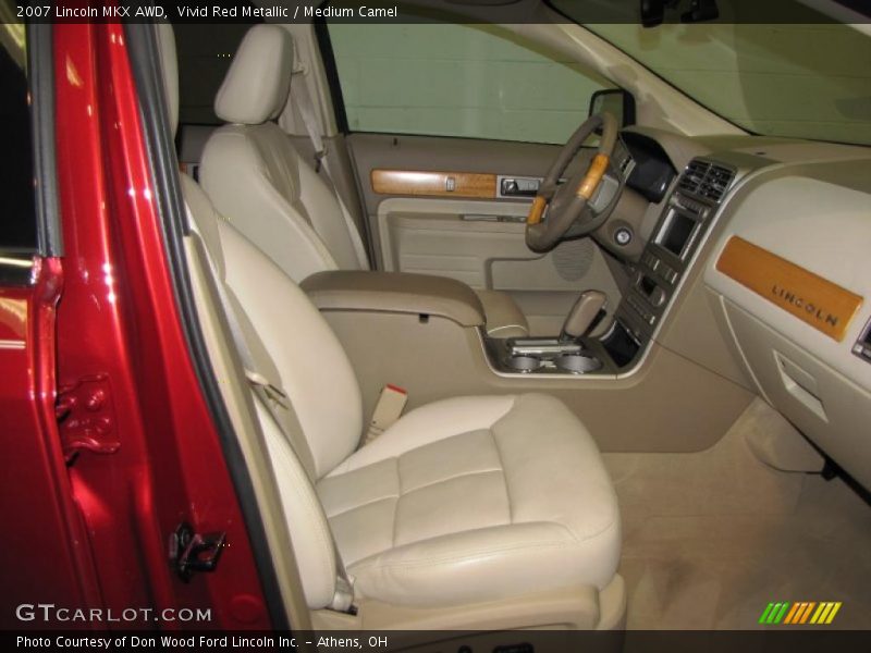 Vivid Red Metallic / Medium Camel 2007 Lincoln MKX AWD