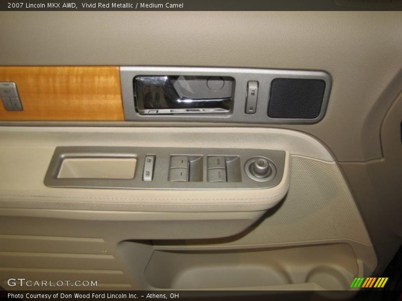 Vivid Red Metallic / Medium Camel 2007 Lincoln MKX AWD