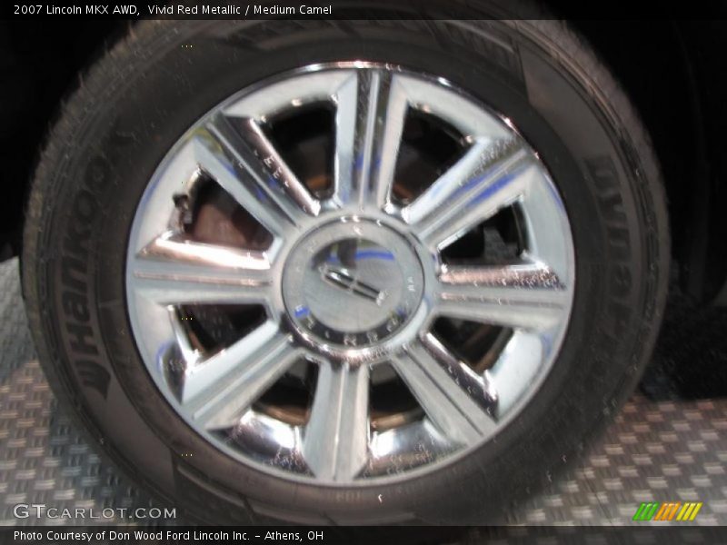 Vivid Red Metallic / Medium Camel 2007 Lincoln MKX AWD