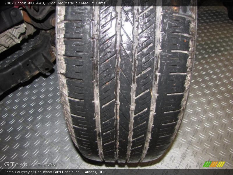 Vivid Red Metallic / Medium Camel 2007 Lincoln MKX AWD