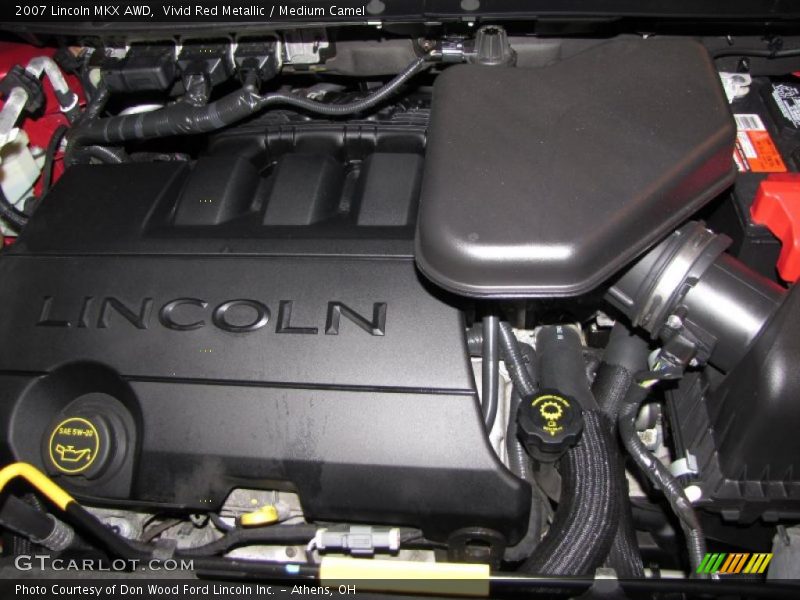 Vivid Red Metallic / Medium Camel 2007 Lincoln MKX AWD
