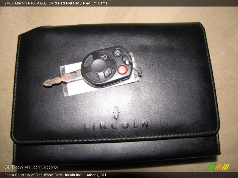 Vivid Red Metallic / Medium Camel 2007 Lincoln MKX AWD