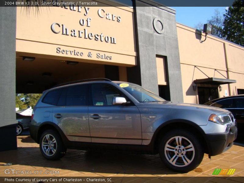 Silver Grey Metallic / Terracotta 2004 BMW X3 3.0i
