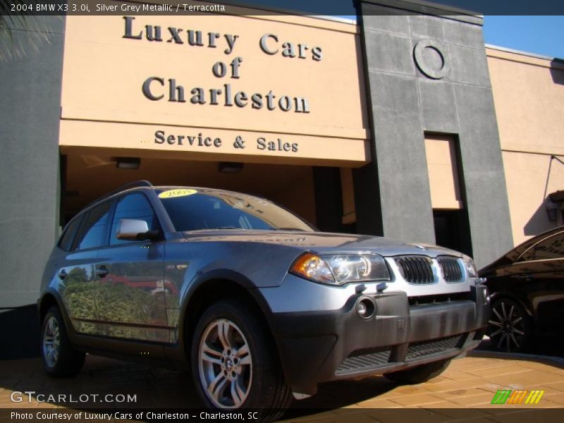 Silver Grey Metallic / Terracotta 2004 BMW X3 3.0i