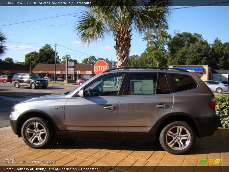 Silver Grey Metallic / Terracotta 2004 BMW X3 3.0i