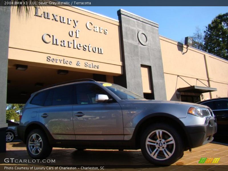 Silver Grey Metallic / Terracotta 2004 BMW X3 3.0i
