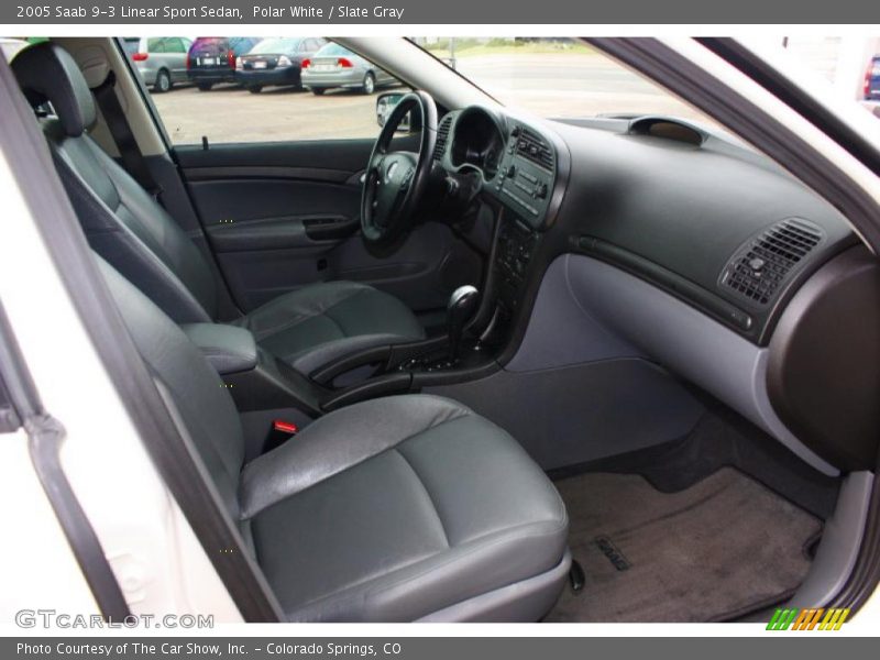 Polar White / Slate Gray 2005 Saab 9-3 Linear Sport Sedan
