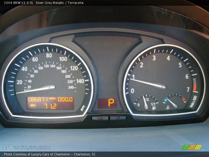 Silver Grey Metallic / Terracotta 2004 BMW X3 3.0i